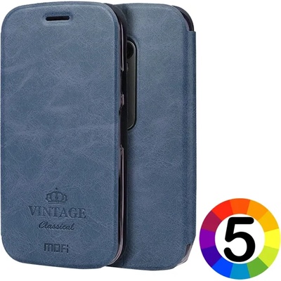 Motorola Moto G (3rd gen) Mofi Vintage Кожен Калъф и Протектор