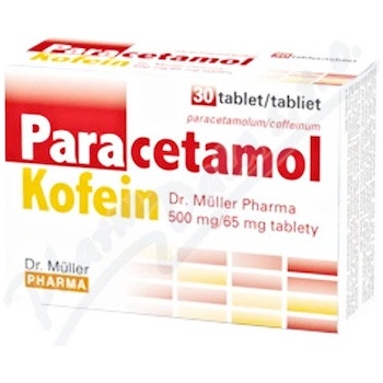 PARACETAMOL/KOFEIN DR. MÜLLER PHARMA POR 500MG/65MG TBL NOB 30