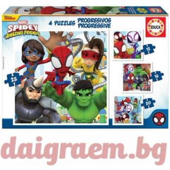 Image 1 of Educa Пъзел educa 19295 - 73 части - Спайдърмен и приятели (edu19295)
