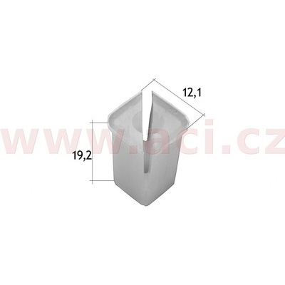 plastová příchytka s vnitřním závitem (sada 10 ks) UP 57110