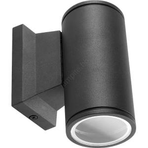 Aigostar - Външно стенно осветително тяло 1xGU10/230V IP65 черно кръгло (AI0861)