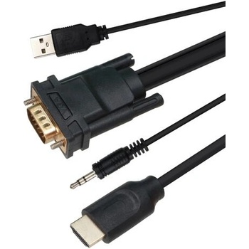 VCOM Кабел, VCom CG493A, VGA M / HDMI M, 1.8m (CG493A-1.8)