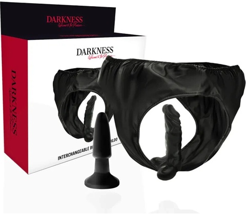 Darkness Interchangeable Butt Plug and Dildo