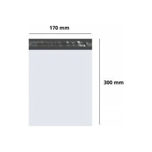 Leantoys Courier Foil Envelope Foliopak 100 Pieces 170x300mm