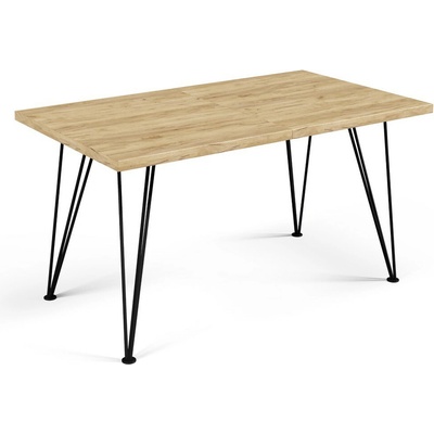 T-TABLE SONIA 120 cm dub artisan černá
