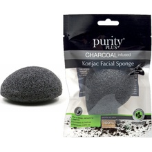 Purity Plus Charcoal odličovacie hubka Konjac s aktívnym uhlím