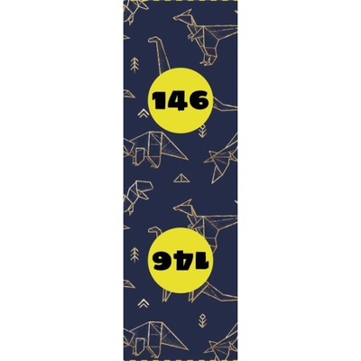 Takoy Veľkostný štítok na oblečenie set 10ks - Geometrické dinosaury 146