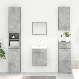 vidaXL Шкаф за мивка Циментено сиво 38, 5 x 41 x 48 см (880447)