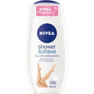 Nivea Shower & Shave 2 in 1 - Душ гел 2 в 1, 250мл