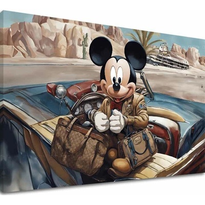 Obraz na plátne - Štýlový Mickey Mouse | rôzne rozmery - 60x90 cm