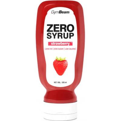 GymBeam ZERO jahodový sirup 320 ml