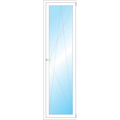 OKNA HNED Plastové okno 61x212 cm (610x2120 mm) bílé otevíravé a sklopné pravé