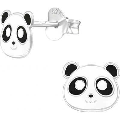 Majya stříbrné náušnice PANDA 10685