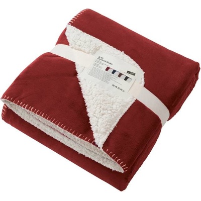 DAIBER JN 955 Velúrová deka burgundy/natural 130x180
