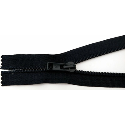 Špirálový zips č. 5 – nedeliteľný – tmavomodrý – dĺžka 16 cm