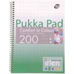 Pukka Pad Спирална тетрадка, A4, с правила, 100 листа, PUKKA PAD "Irlen Jotta Green" IRLJOTA4(GREEN) (IRLJOTA4(GREEN))