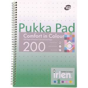 Pukka Pad Спирална тетрадка, A4, с правила, 100 листа, PUKKA PAD "Irlen Jotta Green" IRLJOTA4(GREEN) (IRLJOTA4(GREEN))