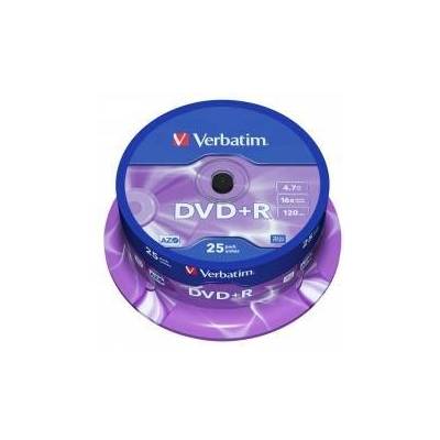 Verbatim DVD+R AZO 4.7GB 16X Matt Silver Surface (25 pack)