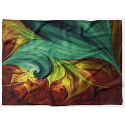 Impar fleece deka Abstrakce Podšití beránkem NE 150x120