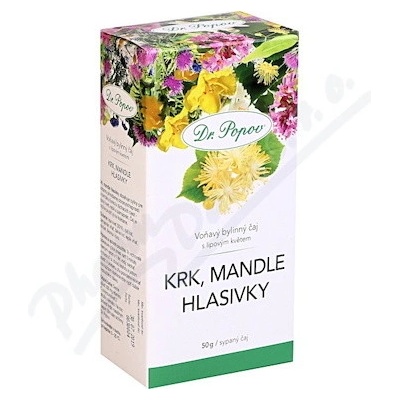 Dr.Popov Krk mandle hlasivky sypaný čaj 50 g