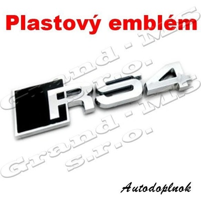 Plastová samolepka pre AUDI RS4 typ 01