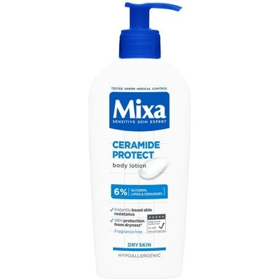 Mixa Ceramide Protect Body Lotion защитен и хидратиращ лосион за тяло за суха кожа 400 ml за жени