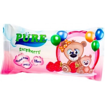 Pure Мокри кърпи Pure 15бр - Малина (1558)