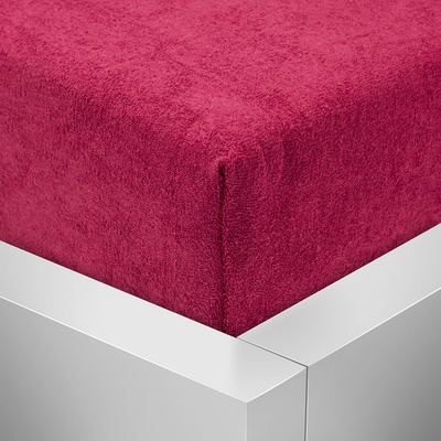 Top prostěradla.cz Froté prostěradlo Premium Vínové 220x200