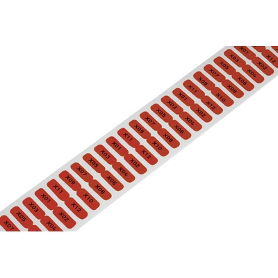 WAGO Etikety 210-805/000-005 pro smart termoprint 6 x 15 mm červená bez potisku trvale lepící 3000 etiket na cívce
