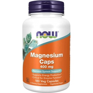 NOW Magnesium Caps 400 mg [180 капсули]