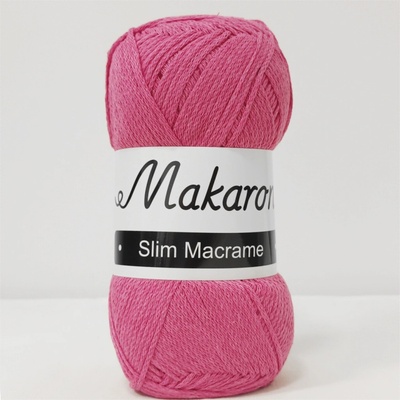Makaron Slim Macrame tmavě růžová 2mm