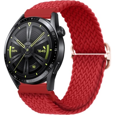 BStrap Elastic Nylon remienok na Xiaomi Amazfit GTR 2 / GTR 47mm, red SSG025C0505