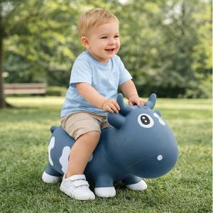 KidZZfarm KidZZfarm: Играчка за скачане "Кравичката Бела" Светло синьо с бяло (150513)
