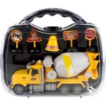 Man Yuk Toys Играчка бетонобъркачка с пътни знаци - 22 см (98-212b)