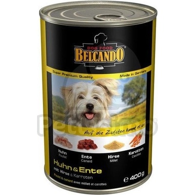 BELCANDO с пиле и пате с просо и с моркови 12 x 400 г