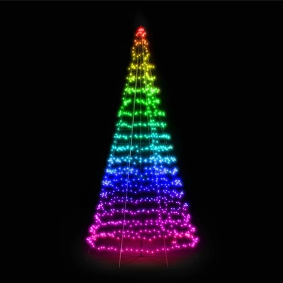 Twinkly TWP01KSPP-BEU - LED RGBW vonkajší vianočný strom TREE 1000xLED IP44 Wi-Fi TW0070
