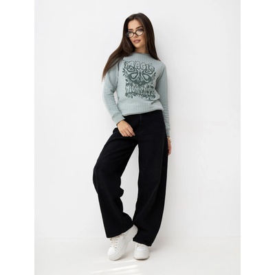 Sublevel dámská mikina D10083O02642A Zelená