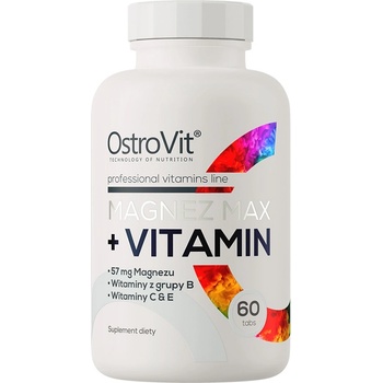 OstroVit Magnez MAX + Vitamin, 60 Tablets