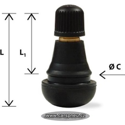 Bezdušový gumový ventil - TR414