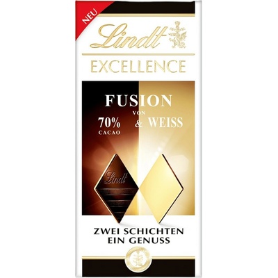 Lindt Excellence fusion 70% & Weis 100 g