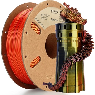 Economy Eryone SILK PLA červená, zlatá, čierna 1 kg 1,75 mm
