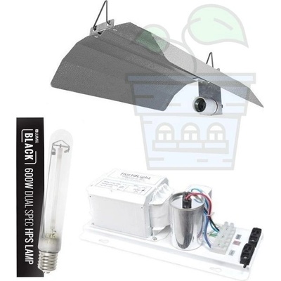 LUMii Комплект Осветление за растения LUMii Black 600W, Hortilight и Stucco (24149)