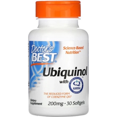 Doctor's Best Ubiquinol s Kaneka 200 mg 30 mäkkých gélov