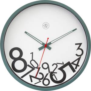 NeXtime Стенен часовник Dropped Numbers (7364GN)