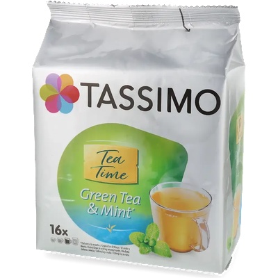 Tea Time Teahouse | Зелен чай и мента - 16 капсули за Tassimo