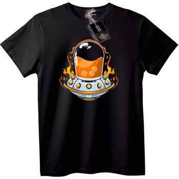 NOONEBRAND Тениска UFO Уиски - L, Black