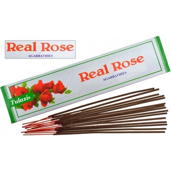 Tulasi vonné tyčinky Real Rose 15 ks
