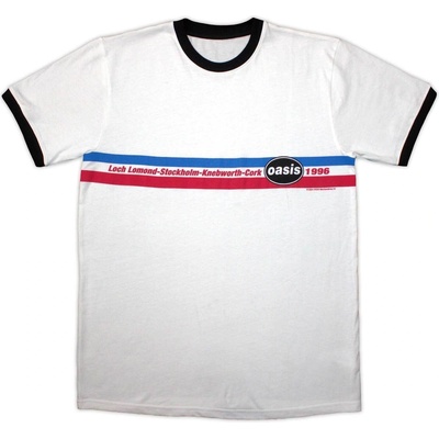 Oasis 1996 Tour Horizontal Stripes (Ringer) White XL Риза (OASTS16MW04)
