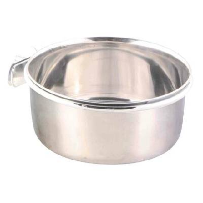 Nerezové krmítko s pevným úchytom do klietky 600ml/12cm TRIXIE