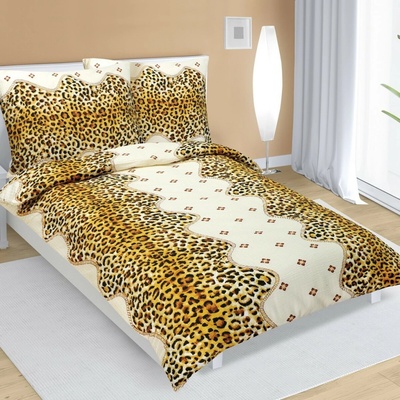Bellatex obliečky krep leopardí 140x200 70x90
